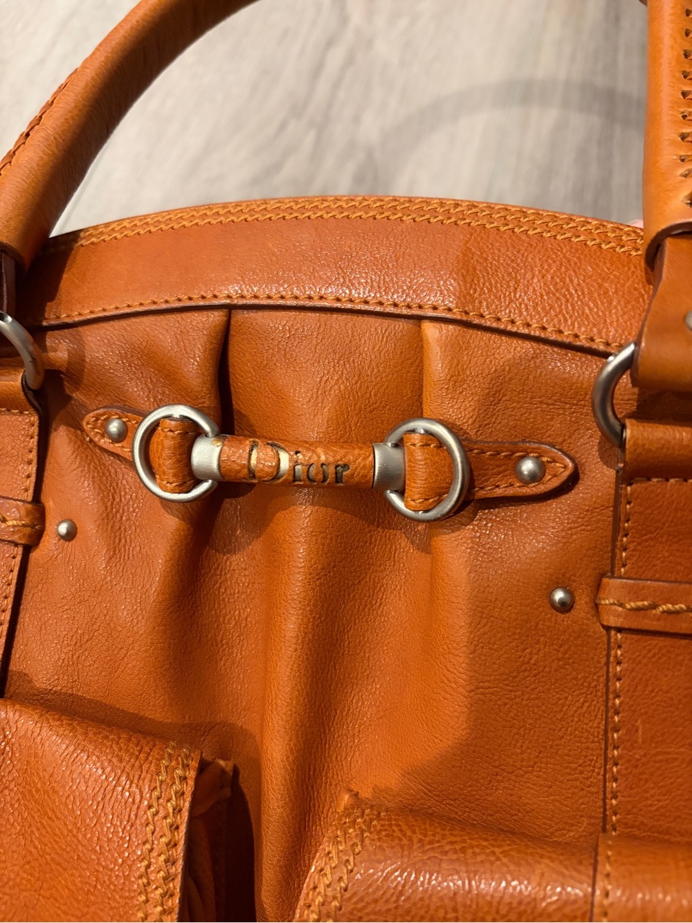 Christian Dior Logo My Dior Large Bag with Double Pockets - Picture 7 of 16